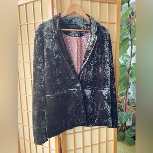 Vintage Green Velvet blazer